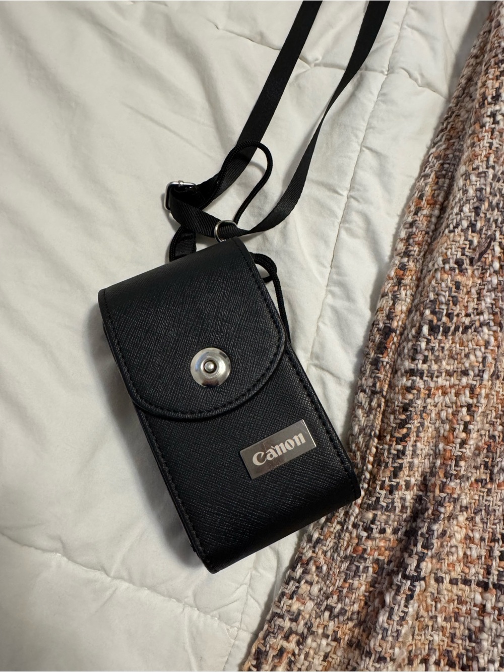 Canon Powershot SX740 HS with Black Compact Camera Pouch with Shoulder Strap